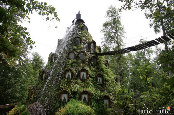 神奇的魔法木制酒店，童话森林里的城堡